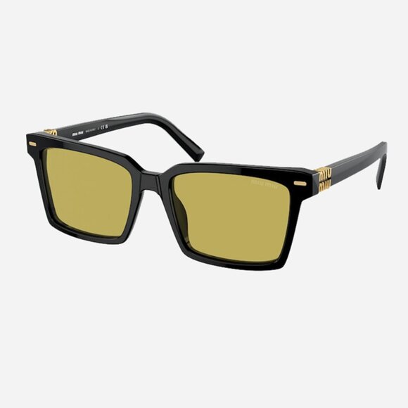 NEW Miu Miu MU 13ZS 16K07O BLACK GREEN WOMEN SUNGLASSES Miu Miu MU13ZS 16K07O